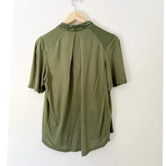 Anthropologie TINY Floral Embroidered Green Top NWT - Picture 3 of 7